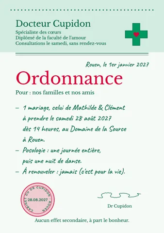 Faire-part L’Ordonnance