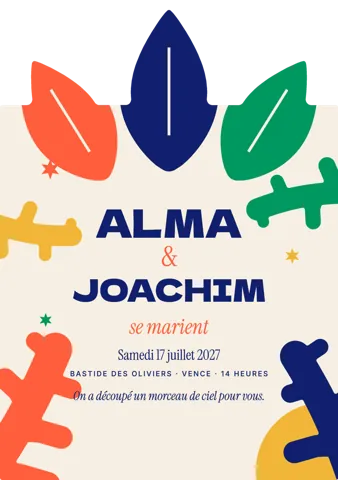 Faire-part Papiers découpés