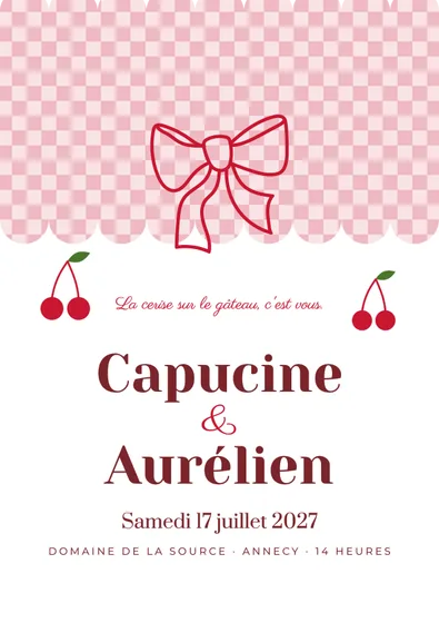 Faire-part Cerise