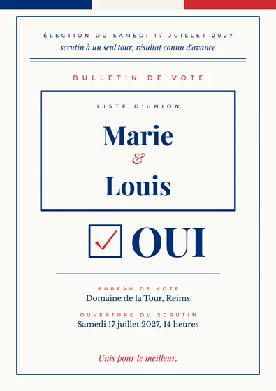 Faire-part La Belle Union