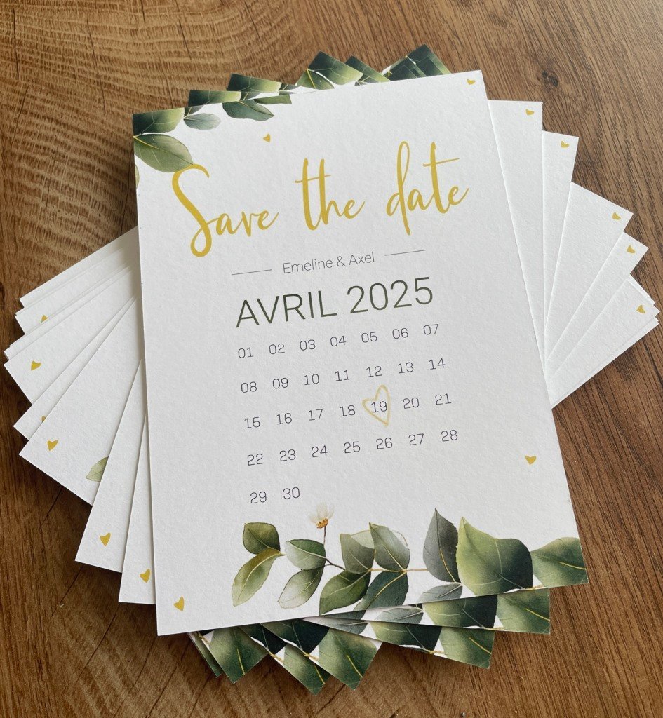 Save The Date au Luxe Epuré