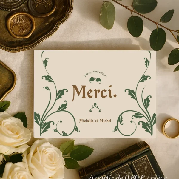 Carte de Remerciement – Collection Fantasy