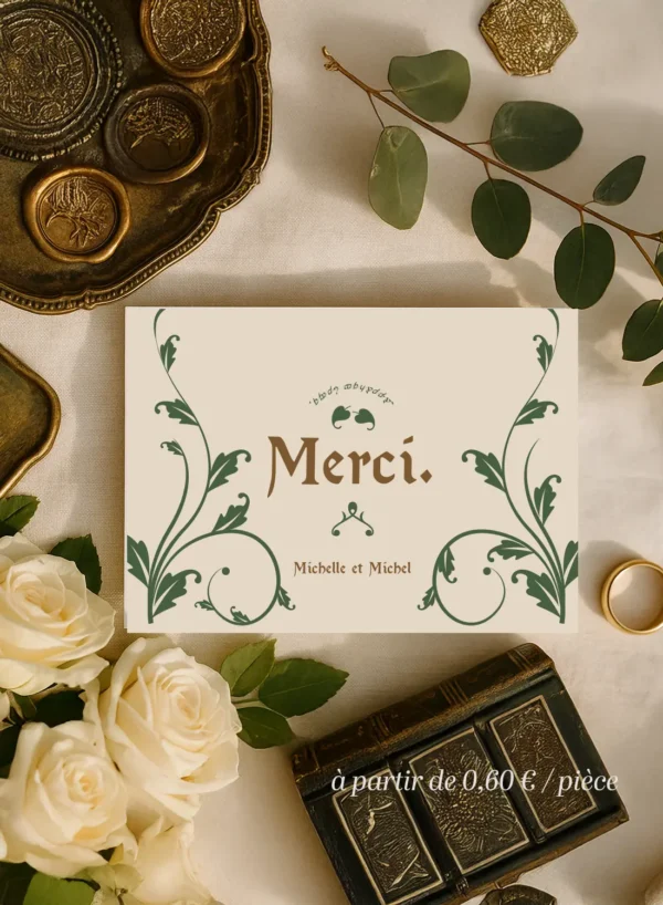 Carte de Remerciement – Collection Fantasy