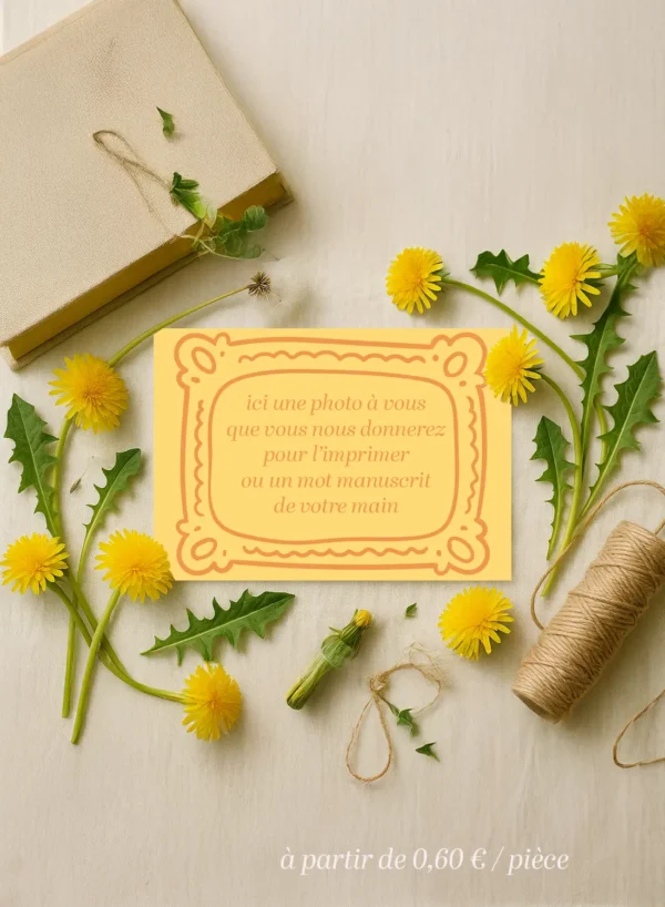 Carte de Remerciement Pissenlit – Collection Fleur
