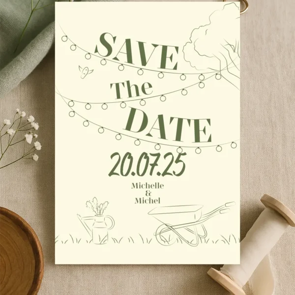 Save the Date – Collection Champêtre
