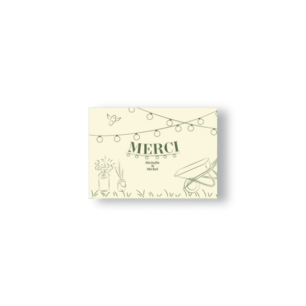 Carte de Remerciement – Collection Champêtre