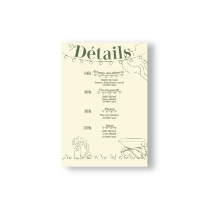 Faire-Part – Collection Champêtre