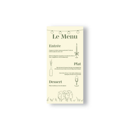 Menu – Collection Champêtre