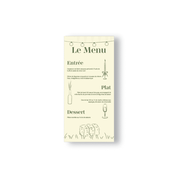 Menu – Collection Champêtre