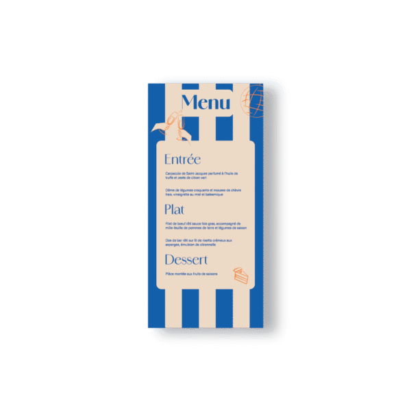 Menu de Mariage Deauville – Plage, Ciné et Parasols