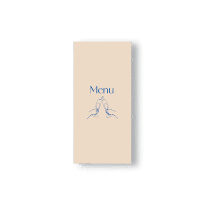Menu de Mariage Dolce Vita – Version Clean