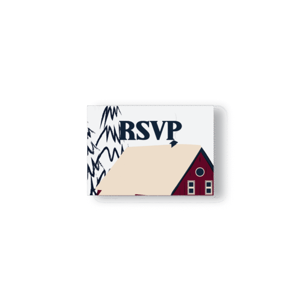 Carte de Remerciement – Collection Hiver Chalet