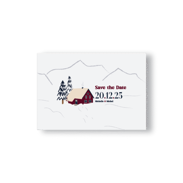 Save the Date – Collection Hiver Chalet