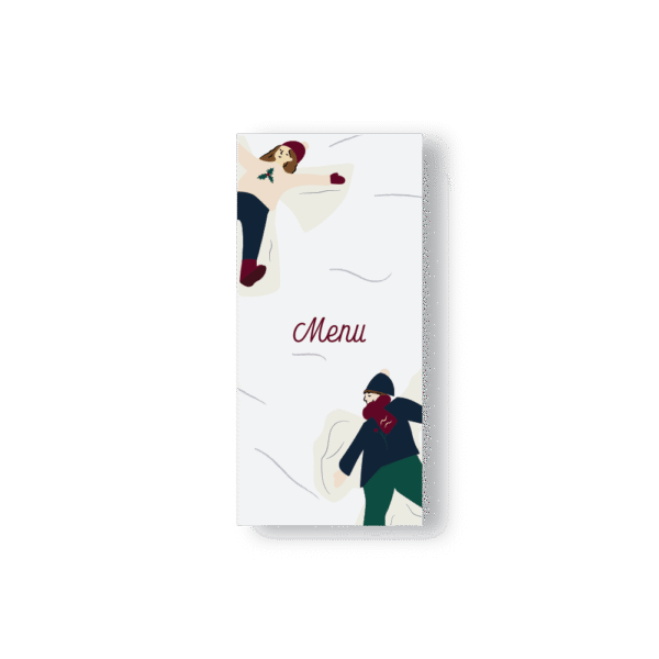 Menu – Collection Hiver Bonhomme de Neige