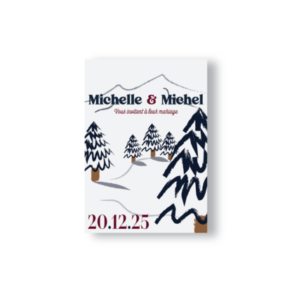 Faire-Part – Collection Hiver Sapin