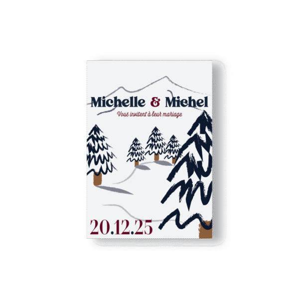 Faire-Part – Collection Hiver Sapin
