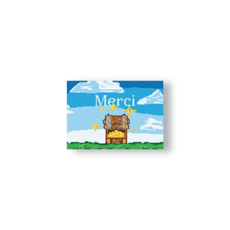 Carte de Remerciement – Collection Pixel