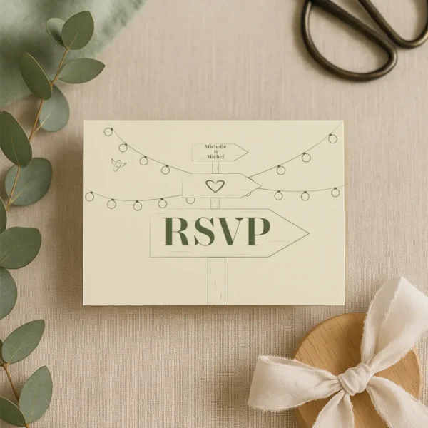 Carte RSVP – Collection Champêtre