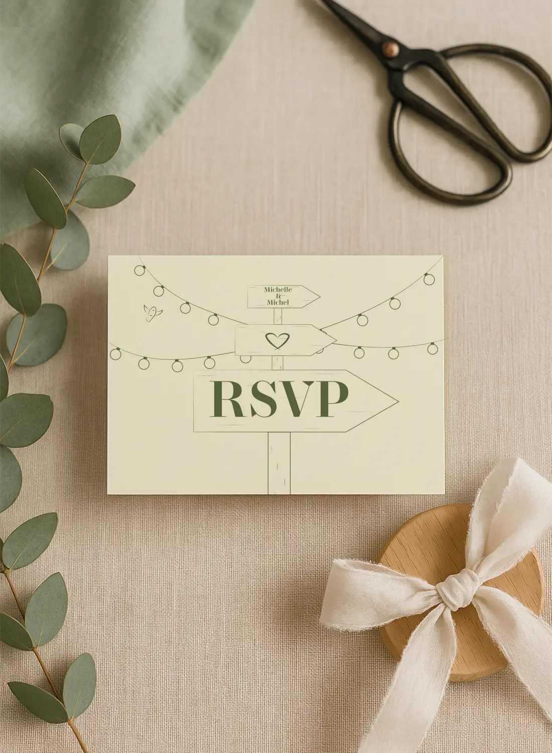 Carte RSVP – Collection Champêtre