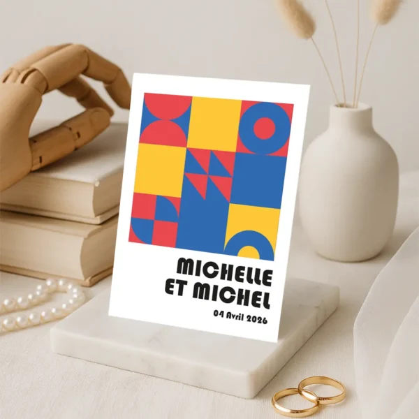 Faire-Part – Collection Inspiration Bauhaus