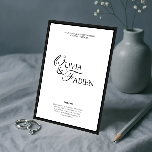 Faire part de Mariage Olivia et Fabien faire-part