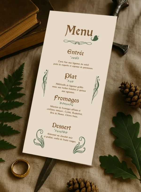 Menu – Collection Fantasy