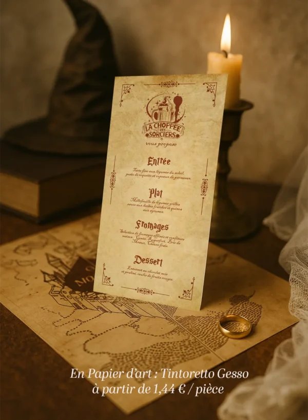 Menu – Collection Parchemin du Maraudeur