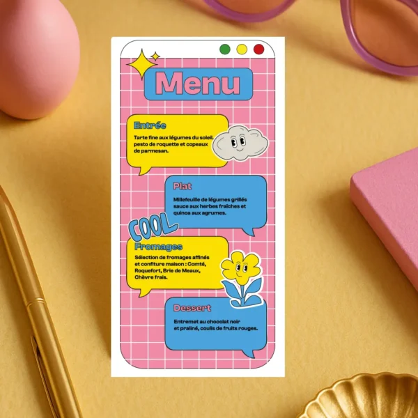 Menu - Collection Blog Retro