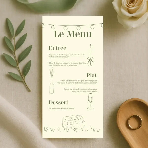Menu - Collection Champêtre