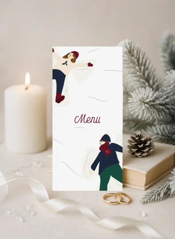 Menu – Collection Hiver Bonhomme de Neige