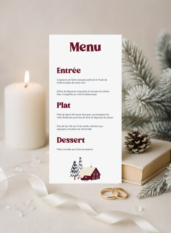 Menu – Collection Hiver Chalet