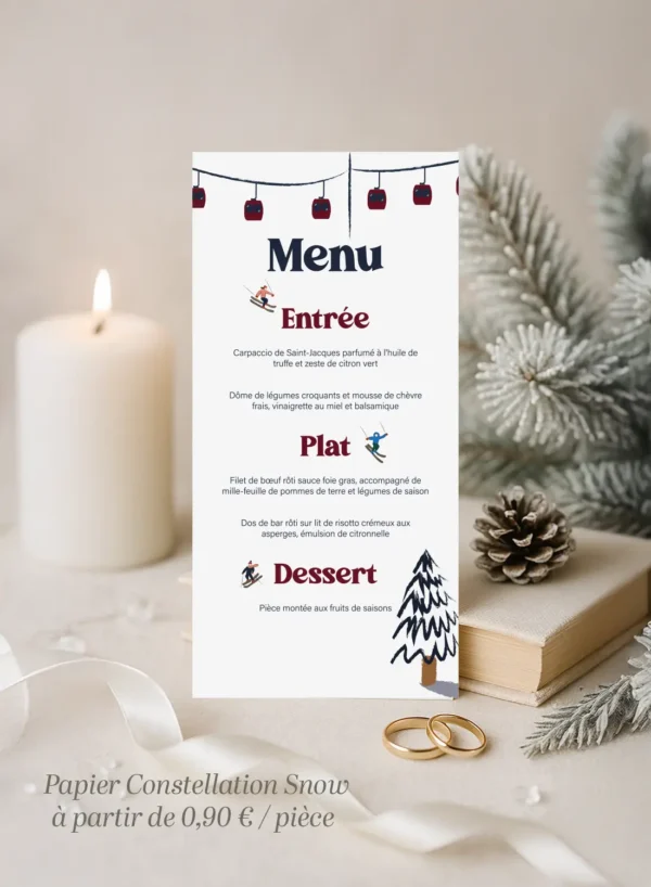 Menu – Collection Hiver Sapin