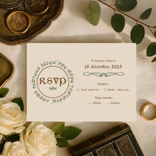 Carte RSVP – Collection Fantasy