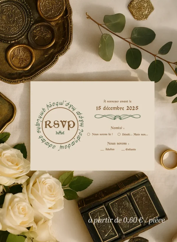 Carte RSVP – Collection Fantasy