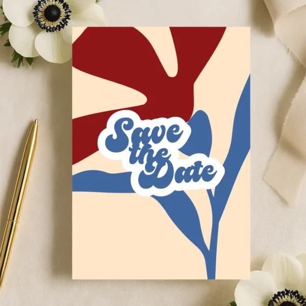 Save the Date Anémone Collection Fleur