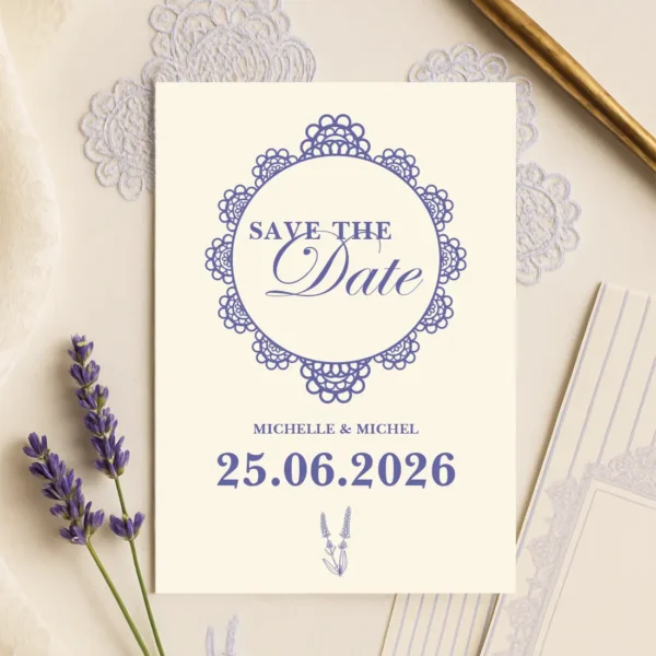 Save the Date Dentelle – Collection Dentelles
