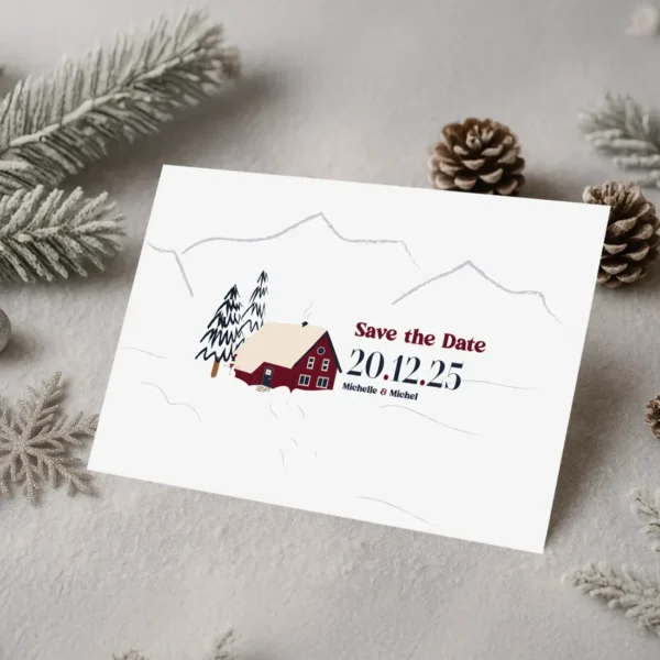 Save the Date – Collection Hiver Chalet