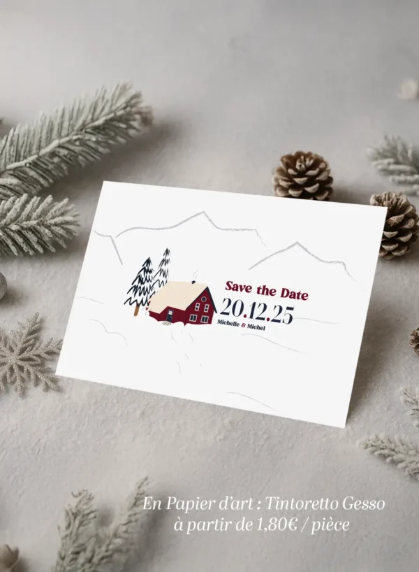 Save the Date – Collection Hiver Chalet