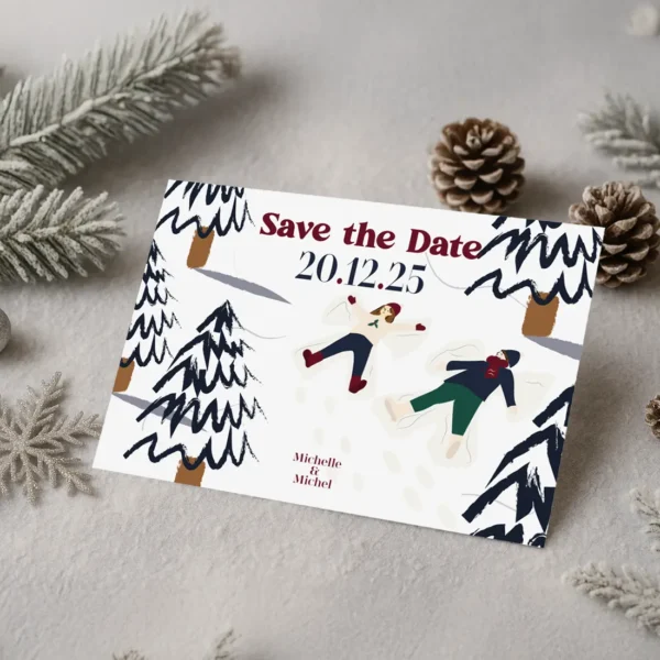 Save the Date – Collection Hiver Bonhomme de Neige