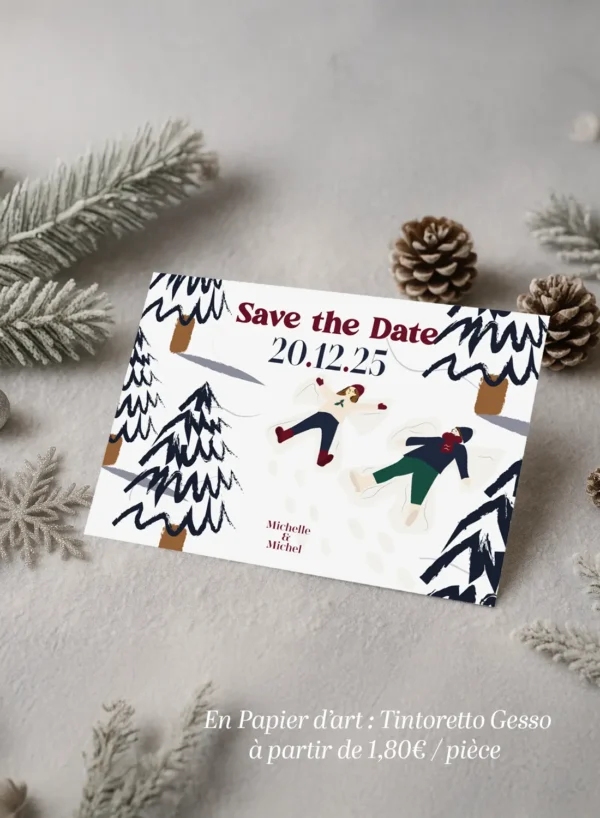 Save the Date – Collection Hiver Bonhomme de Neige