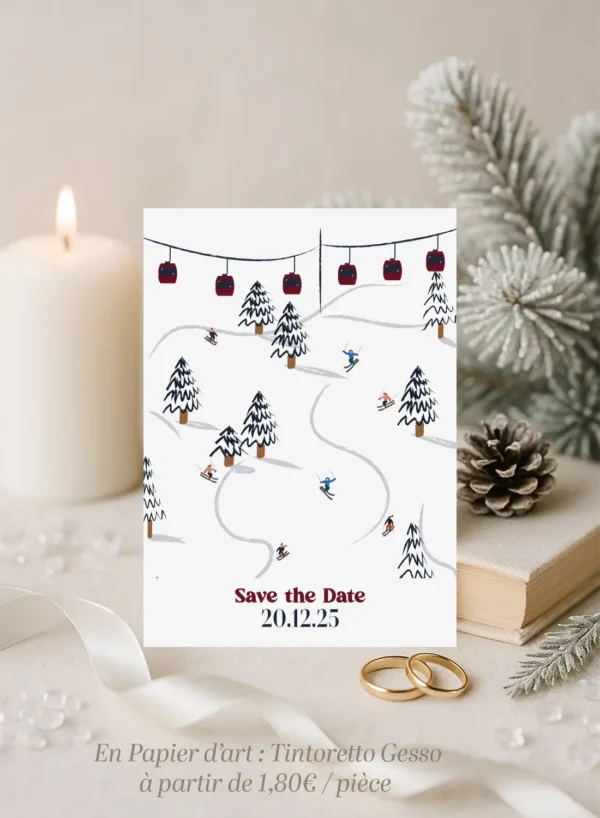 Save the Date – Collection Hiver Sapin
