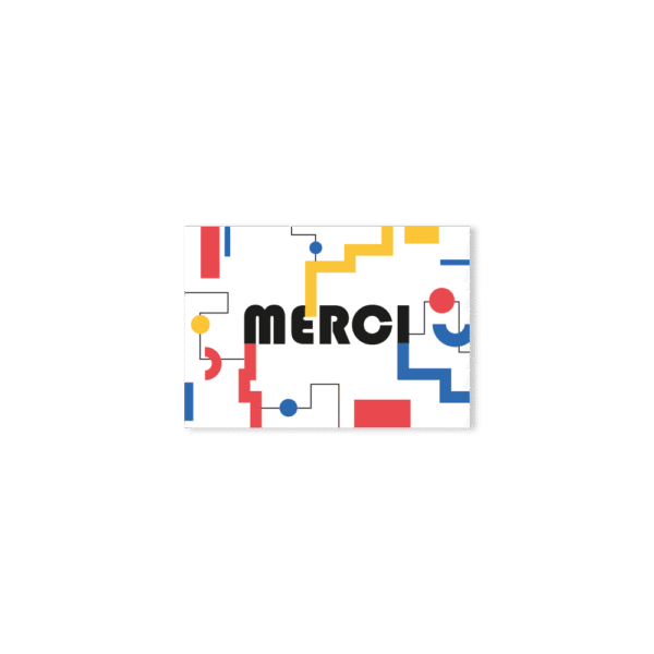Carte de Remerciement – Collection Inspiration Bauhaus