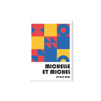 Faire-Part – Collection Inspiration Bauhaus