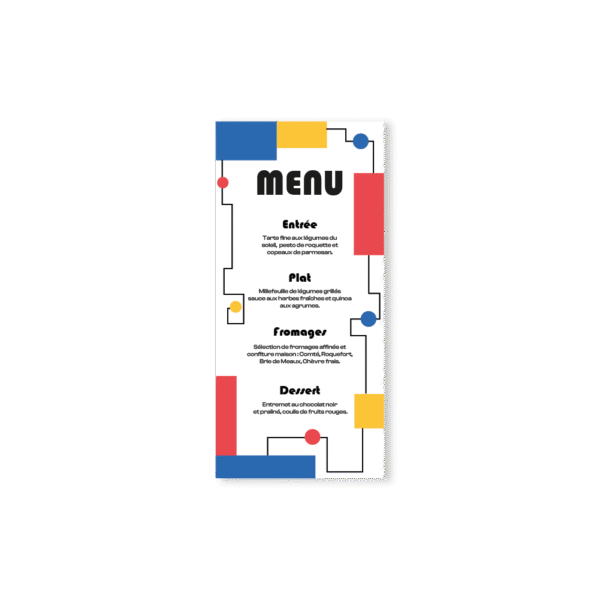 Menu – Collection Inspiration Bauhaus