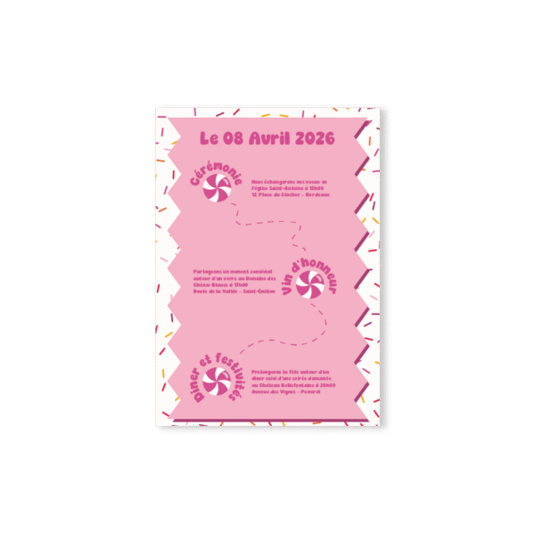 Faire-Part – Collection Bonbon