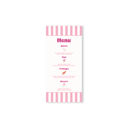 Menu Bonbon – Collection Bonbon