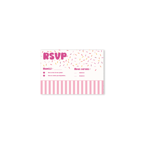 Carte RSVP Bonbon – Collection Bonbon