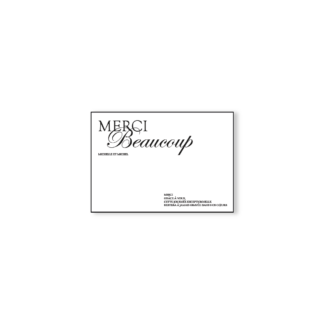 Carte de remerciement -Collection Chic