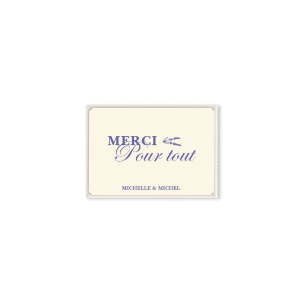 Carte de Remerciement – Collection Dentelles