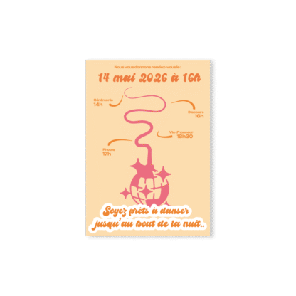 Faire-Part – Collection Disco "Boule à Facette" – Image 3